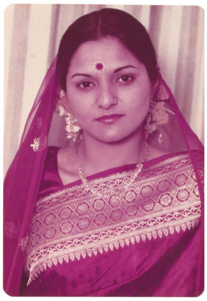 Parul's mom on her wedding day in 1980