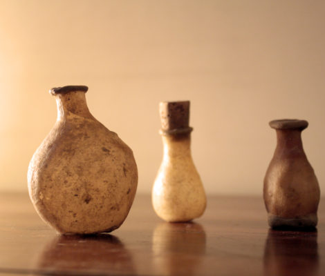 Kuppis, leather bottles used for maceration of attars in traditional perfumery