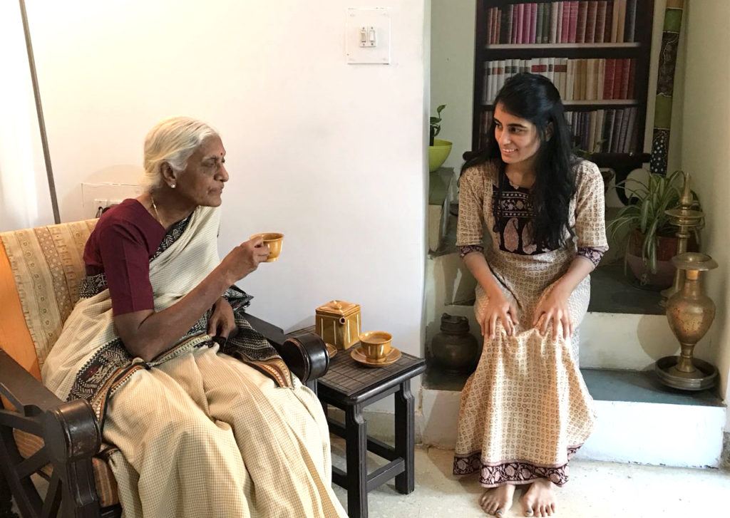 Revathi Shankar and her granddaughter, Niharika