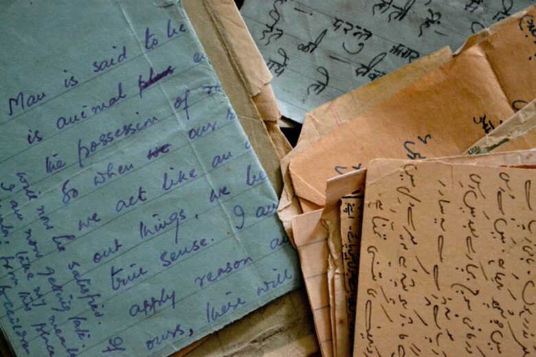 Letters belonging to Dharam Vir Seth
