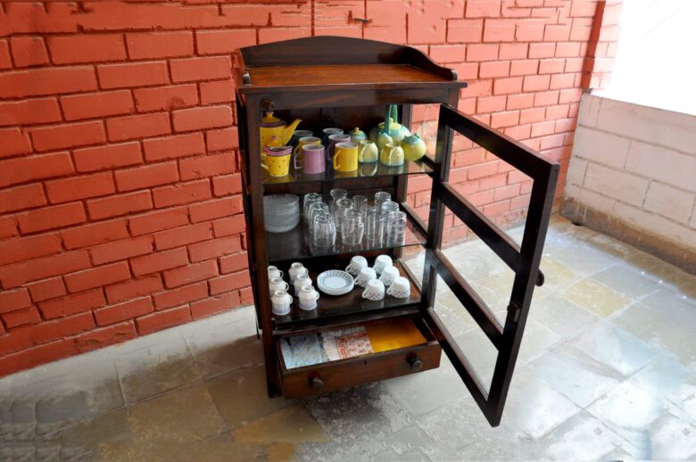 The Meat Shelf repurposed as a Crockery Case