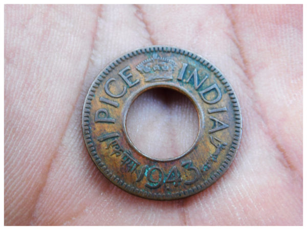 1 Pice coin from 1943