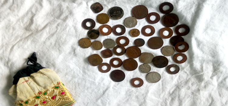 Coins belonging to Prem Kanta Anand