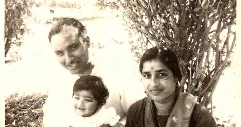 Mr and Mrs K.L Gupta with their daughter (Sumedha's mother)