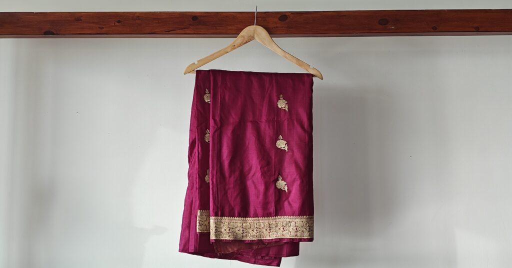 The benarasi saree bought by amma in 1969