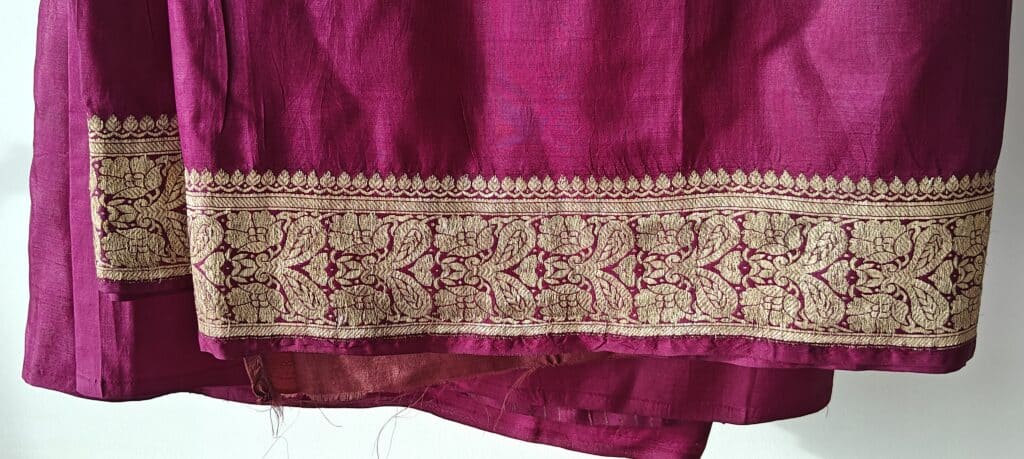 The benarasi saree bought by amma in 1969