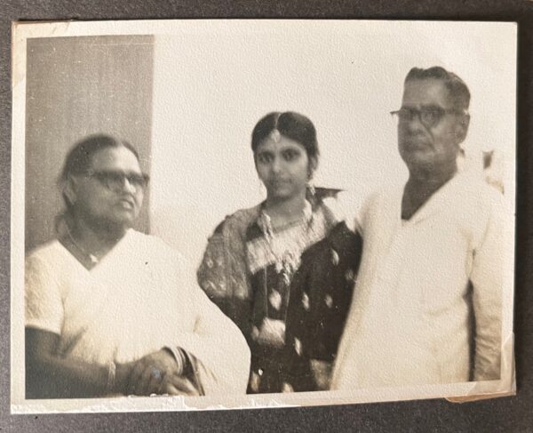 Maternal grandparents with my aunt during my uncle’s wedding in 1968
